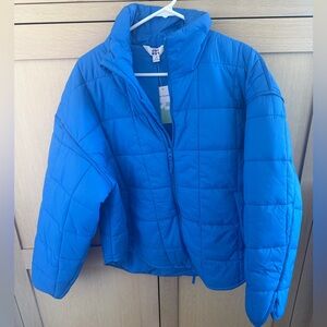 JoyLab Electric Blue Puffer Jacket